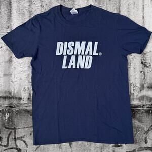Banksy Genuine Authentic Dismaland Navy Blue Souvenir T-Shirt - Large  -  Rare